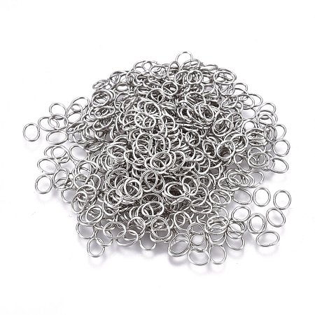Tarnish Resistant 304 Stainless Steel Open Jump Rings STAS-F250-11P-E-1
