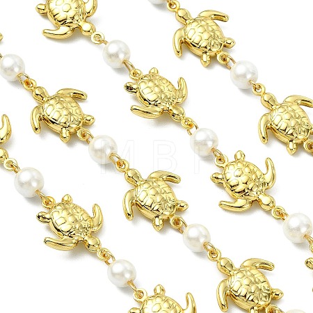 1M Handmade 304 Stainless Steel Turtle Link Chains AJEW-JB01615-02-1