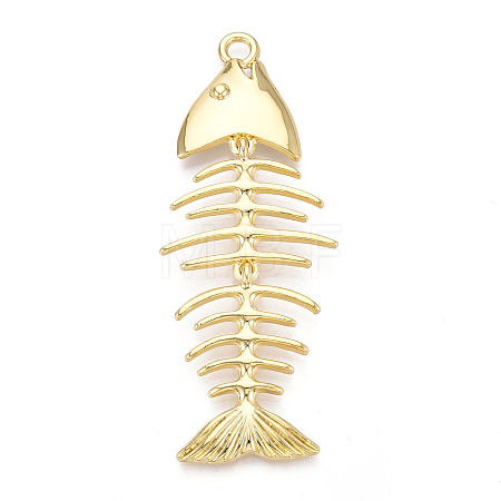 Brass Big Pendants KK-N268-02G-1