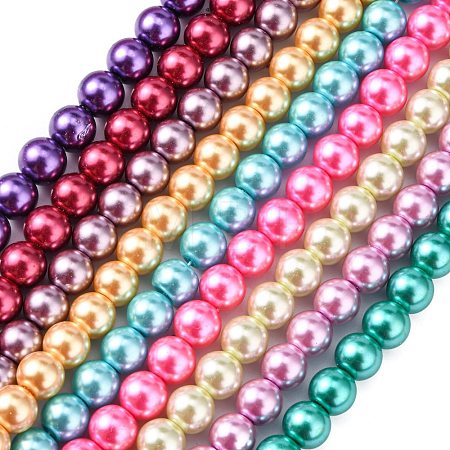 Glass Pearl Beads Strands HYC004-1