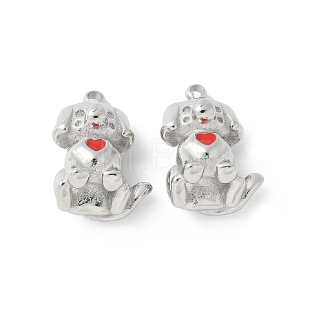 304 Stainless Steel Enamel Pendants STAS-Z122-20P-1