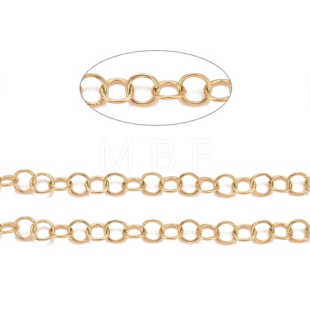 PVD Vacuum Plating 304 Stainless Steel Rolo Chains CHS-F011-08F-G-1