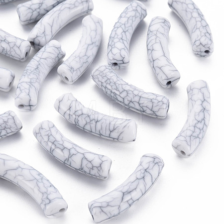 Opaque Crackle Acrylic Beads MACR-S372-002N-010-1