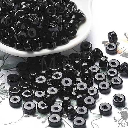 Opaque Colours Glass Seed Beads X-SEED-E001-P3x6mm-10-1