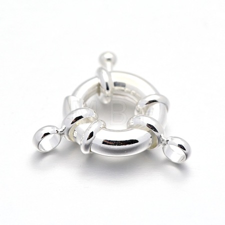 Rack Plating Brass Spring Ring Clasps X-KK-D399-C-S-NF-1