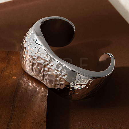 Hammered Plastic Cuff Bangles for Women FS-WG9DD36-02-1