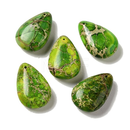 Dyed Natural Imperial Jasper Pendants G-Q161-03-1