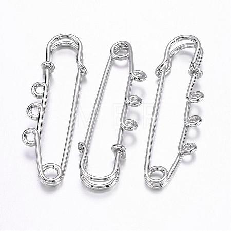 Iron Brooch Findings X-KK-Q491-N-1