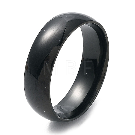 Ion Plating(IP) 304 Stainless Steel Flat Plain Band Rings STAS-I160-A-17mm-B-1