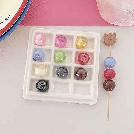 Transparent Acrylic Beads OACR-N163-01-1