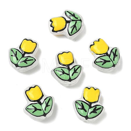 Transparent Glass Enamel Beads LAMP-C023-01C-1