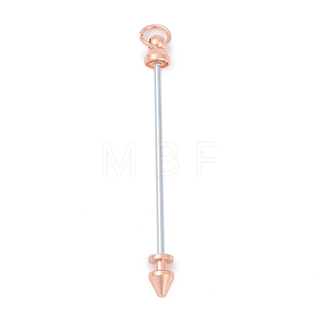 Alloy Bar Beadable Keychain for Jewelry Making DIY Crafts KEYC-A015-01RG-1
