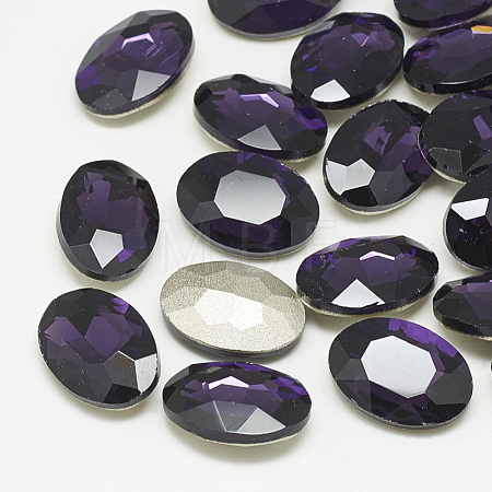 Pointed Back Glass Rhinestone Cabochons RGLA-T080-8x10mm-16-1