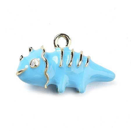Alloy Enamel Pendants ENAM-H043-01G-03-1