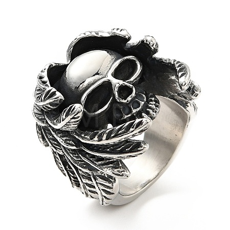 316 Stainless Steel Ring RJEW-C030-06A-AS-1