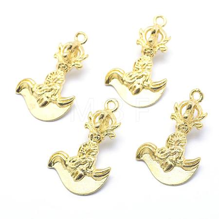 Brass Beads KK-G319-42C-RS-1