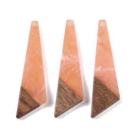 Resin & Wood Pendants WOOD-F015-15A-1