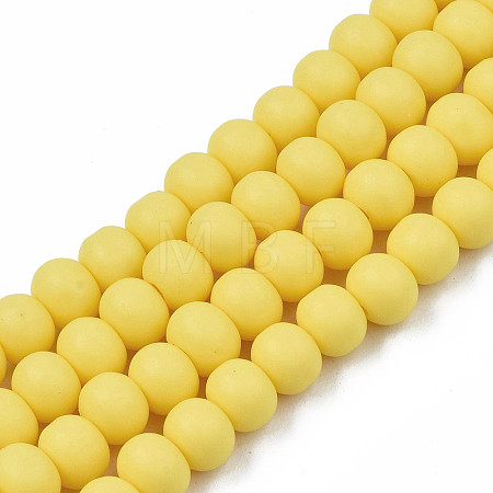 Handmade Polymer Clay Beads Strands X-CLAY-N008-053-01-1