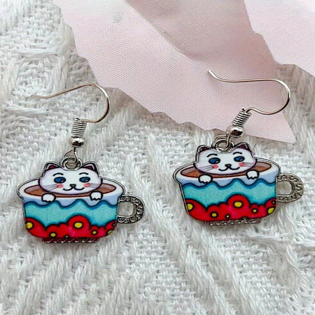 Alloy Dangle Earrings FS-WG32F4A-05-1