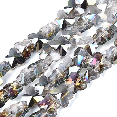 Electroplate Glass Beads Strands EGLA-Q135-04A-A06-1
