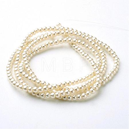 Glass Pearl Beads Strands HY-3D-B02-1