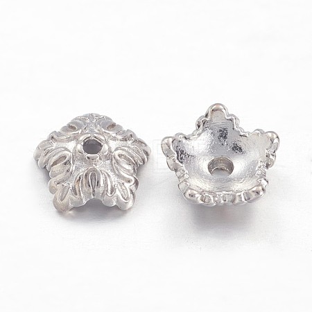 Tibetan Style Bead Caps TIBEB-A24621-P-LF-1
