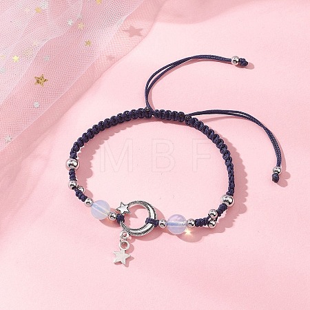 Alloy Star Charm Bracelets BJEW-JB13222-1
