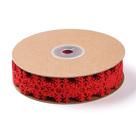 Christmas Snowflake Felt Lace Trim OCOR-D013-03B-1