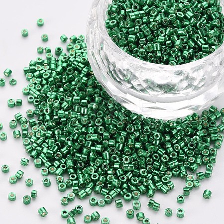 Plated Glass Cylinder Beads SEED-S047-E-002-1