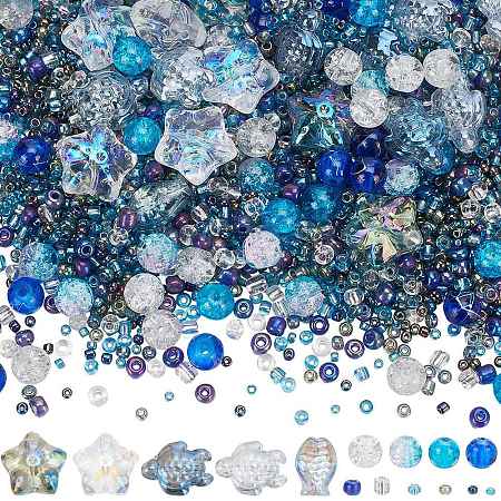 Mixed Styles Glass Beads GLAA-SC0002-21D-1