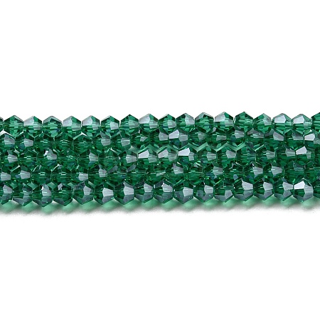 Transparent Electroplate Glass Beads Strands EGLA-A039-T6mm-A10-1