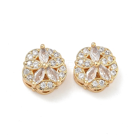 Brass Micro Pave Cubic Zirconia Pendants KK-B172-14G-03-1