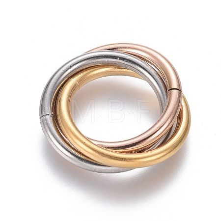 Ion Plating(IP) 304 Stainless Steel Linking Rings STAS-L239-01A-MC-1