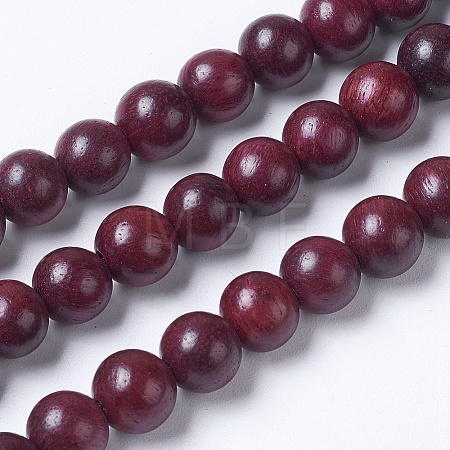 Natural Wood Beads Strands WOOD-J001-05-8mm-1