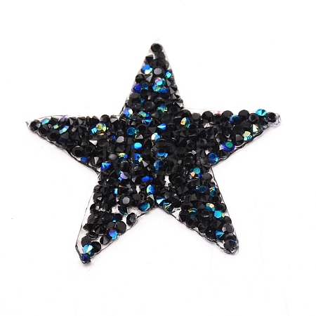 Star Glitter Hotfix Rhinestone DIY-WH0301-92B-01-1