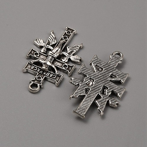 Tibetan Style Alloy Pendants FIND-CJC0007-89-1