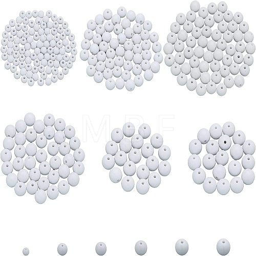 340Pcs Opaque Acrylic Beads MACR-CA0001-36-1