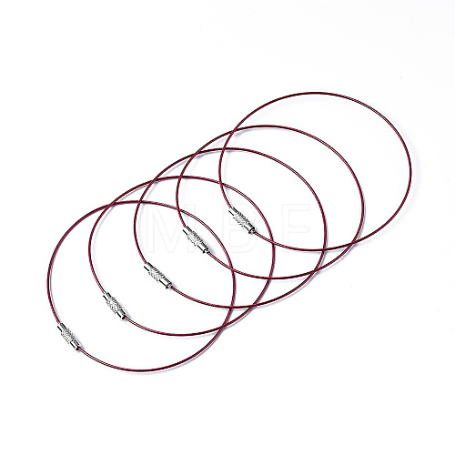 Steel Wire Bracelet Cord DIY Jewelry Making TWIR-R004-09-1