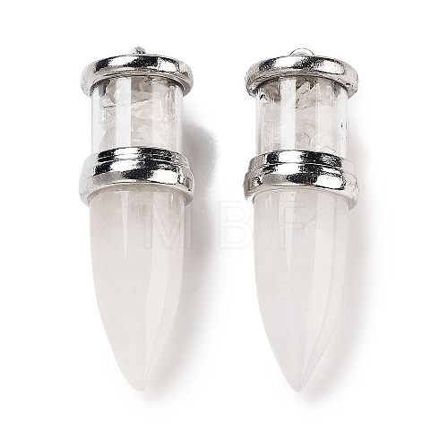 Natural Quartz Crystal Pointed Big Pendants G-B077-02P-03-1