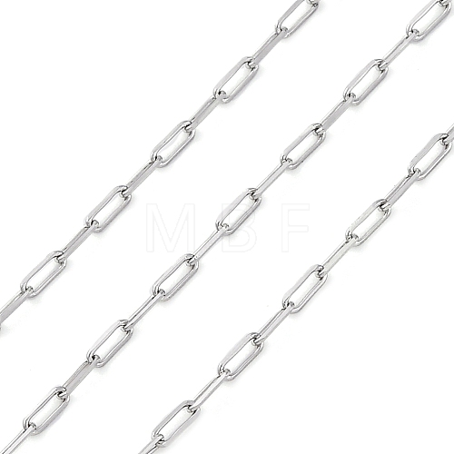 304 Stainless Steel Paperclip Chains CHS-M009-04P-02-1