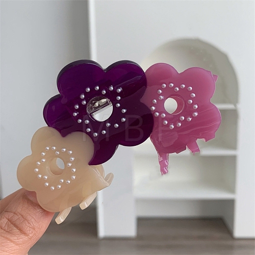 Cellulose Acetate(Resin) Claw Hair Clips PW-WG9F6E4-01-1