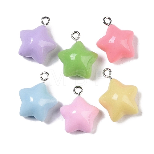 Opaque Resin Pendants X-RESI-H162-07P-02-1