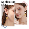 10 Pairs Brass Stud Earring Finding KK-HY0001-14-7
