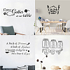 PVC Quotes Wall Sticker DIY-WH0200-073-6