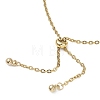 Adjustable 304 Stainless Steel Cable Chains & Natural Cultured Freshwater Pearl Slider Bracelets BJEW-JB12713-4