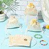 Satin Cloth Drawstring Pouches with Flower ST-CJ0048-001B-6