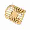 304 Stainless Steel Cuff Rings Ring Components SA-CBA098D-01G-A-2