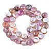 Natural Fire Crackle Agate Beads Strands G-S359-372-2