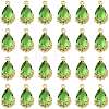 Transparent Glass Pendants GLAA-FZ0001-02G-1