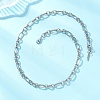 7MM 304 Stainless Steel Figaro Chains Chain Necklaces for Women NJEW-JN05925-1